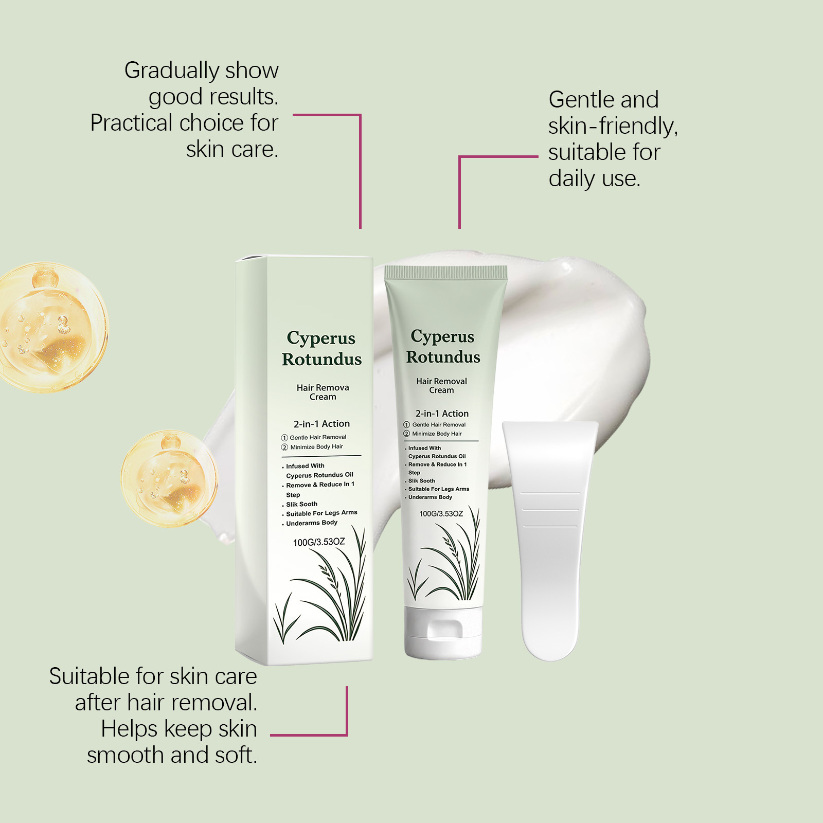 Creme Depilatório Suave Cyperu - Hair Removal Cream avaliação e preço